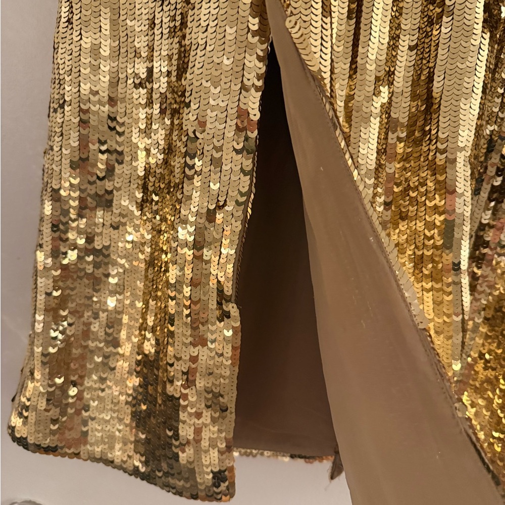 J. Crew Gold Sequin Maxi Skirt - Picture 8 of 9